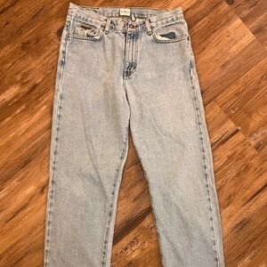 GUC Vintage CALVIN KLEIN Straight Leg Enzyme Wash Jeans Size 7/8 32" Inseam 90's